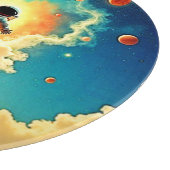 Astronaut Coffee Dream Schneidebrett (Ecke)