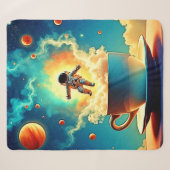 Astronaut Coffee Dream Sherpadecke (Vorderseite (Horizontal))