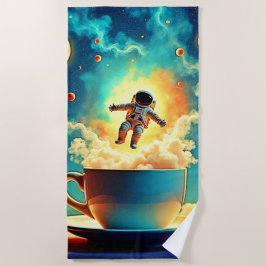 Astronaut Coffee Dream Strandtuch