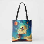 Astronaut Coffee Dream Tasche (Vorderseite)