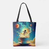 Astronaut Coffee Dream Tasche (Rückseite)