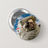 Astronaut Cooler Weltraum Bilder Cooler Weltraum Button (Vorne & Hinten)