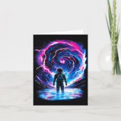 Astronaut Cosmic Outer Space Galaxy Science Karte (Vorderseite)
