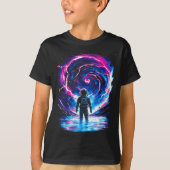 Astronaut Cosmic Outer Space Galaxy Science  T-Shirt (Vorderseite)