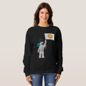 Astronaut Crypto Kryptowährungen Krypto Händler Sweatshirt (Vorne ganz)