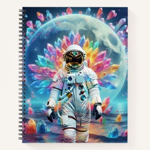 Astronaut Crystal Dream Notizblock