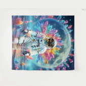 Astronaut Crystal Dream Wandteppich (Vorderseite (Horizontal))