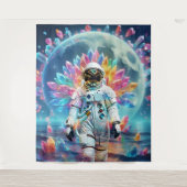 Astronaut Crystal Dream Wandteppich (Vorderseite)