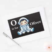 Astronaut Custom Rechteckiger Aufkleber (Umschlag)