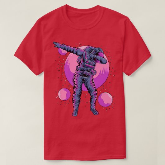 Astronaut Dabbing In Outer space T-Shirt (Design vorne)