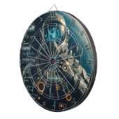 Astronaut Dartboard Dartscheibe (Vorderseite rechts)