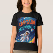 Astronaut Deep Space Planets Birthday Boy Captain Tri-Blend Shirt (Vorderseite)