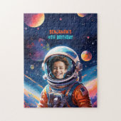 Astronaut Deep Space Sky Planets Photo Birthday Puzzle (Vertikal)