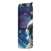 Astronaut Deep Space Sky Planets Photo Kids Gift Thermosbecher (Nach links gedreht)