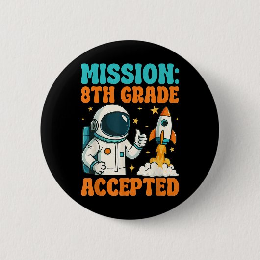 Astronaut der 8. Klasse Button (Vorderseite)
