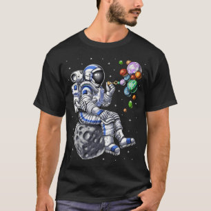 Astronaut der Blasen bläst T-Shirt