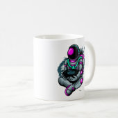 Astronaut, der das Schwarze Loch hält Kaffeetasse (VorderseiteRechts)