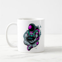 Astronaut, der das Schwarze Loch hält