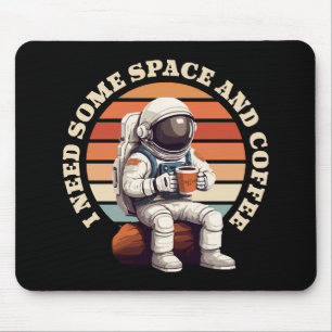 Astronaut, der Kaffee trinkt Mousepad