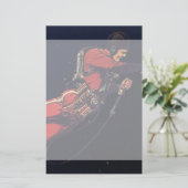 Astronaut der Vintagen Science Fiction im Weltraum (Stehend Vorderseite)