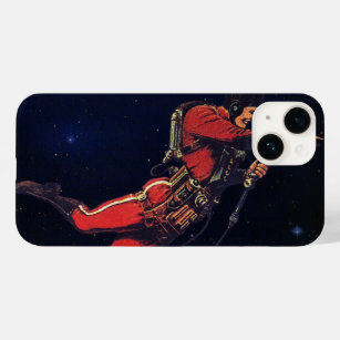 Astronaut der Vintagen Science Fiction im Weltraum Case-Mate iPhone 14 Hülle