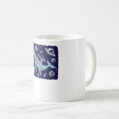 Astronaut, der Wal fährt Kaffeetasse (VorderseiteRechts)