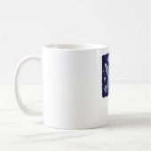 Astronaut, der Wal fährt Kaffeetasse (Links)