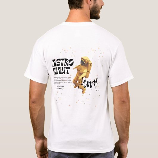 Astronaut der Zukunft T-Shirt (Rückseite)