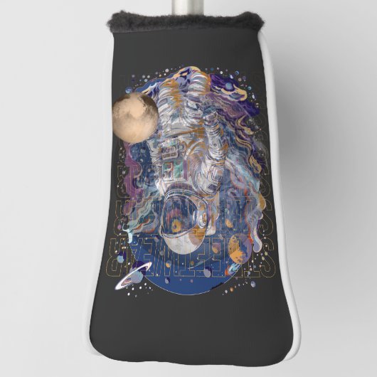 Astronaut design golf headcover (Rotieren 90)