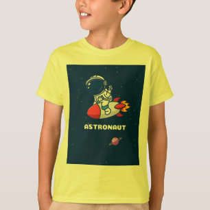 Astronaut Design T-Shirt für Jungen