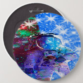 Astronaut Dimensions Pinback Button (Vorne & Hinten)