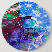 Astronaut Dimensions Pinback Button (Vorderseite)