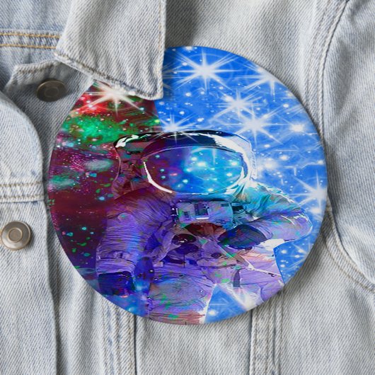 Astronaut Dimensions Pinback Button (Beispiel)