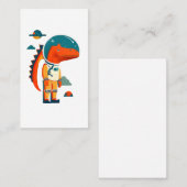 Astronaut-Dinosaurier Visitenkarte (Vorne/Hinten)