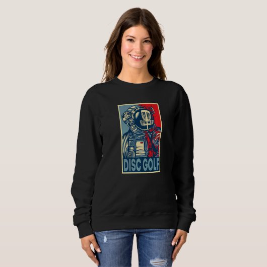 Astronaut Disk Golf Helm Sweatshirt (Vorne ganz)