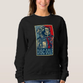 Astronaut Disk Golf Helm Sweatshirt (Vorderseite)