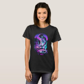 Astronaut DJ DJing in Space EDM cool Graphic Vapor T-Shirt (Vorne ganz)