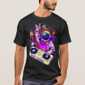 Astronaut DJ Music Psychedelic Psytrance Techno T-Shirt (Vorderseite)