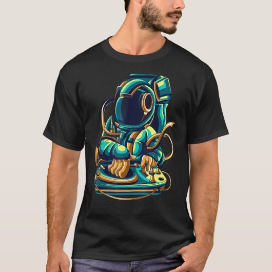 Astronaut DJ T-Shirt (Vorderseite)