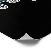 Astronaut DJ Turntable Poster (Ecke)