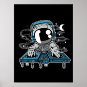 Astronaut DJ Turntable Poster (Vorne)