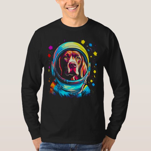 Astronaut Dog German Shorthaired Pointer T-Shirt (Vorderseite)