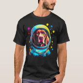 Astronaut Dog German Shorthaired Pointer T-Shirt (Vorderseite)