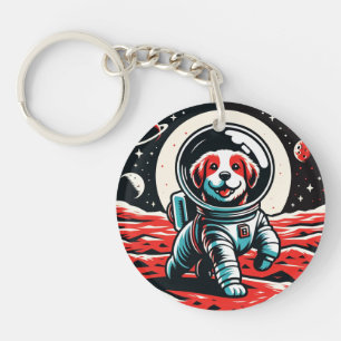 Astronaut Dog - Weltraumabenteuer der kosmischen K Schlüsselanhänger