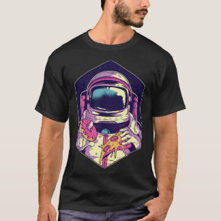 Astronaut Donut Pizza T-Shirt