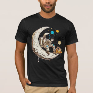 Astronaut Drink Coffee T - Shirt