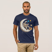 Astronaut Drink Coffee T - Shirt (Vorne ganz)