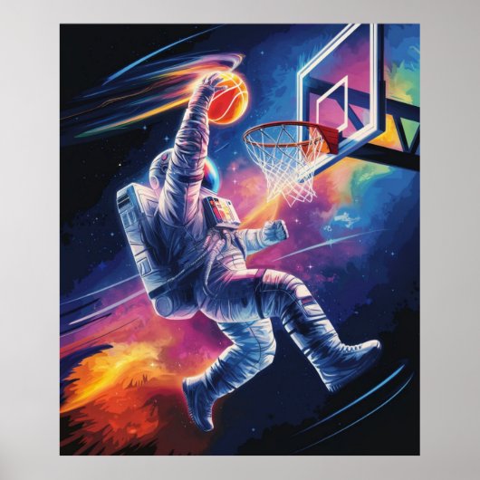 Astronaut dunks poster (Vorne)