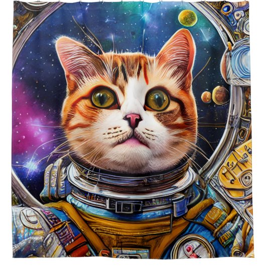 Astronaut Duschvorhang (Vorderseite)