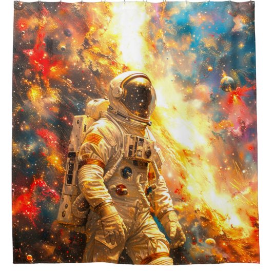Astronaut Duschvorhang (Vorderseite)